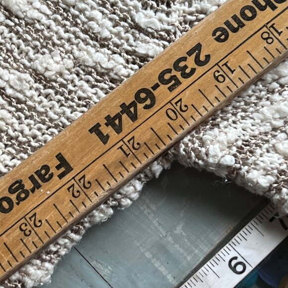 Moth Metallic Cardigan Size Medium Striped Open Front Hooded Long Sleeve Pockets - Picture 7 of 9